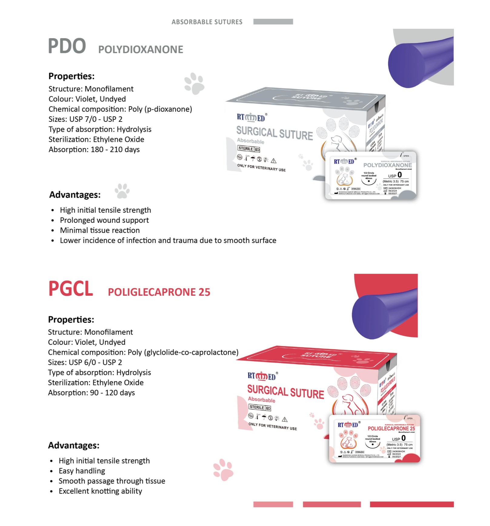 Veterinary Absorbable Sutures - Image 3